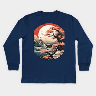 mi2 ukiyoe Kids Long Sleeve T-Shirt